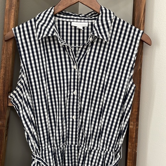 Gingham Ruffled-Hem Dress, Created for Macy's. High low hem. Excellent Pre~Loved - Picture 6 of 12
